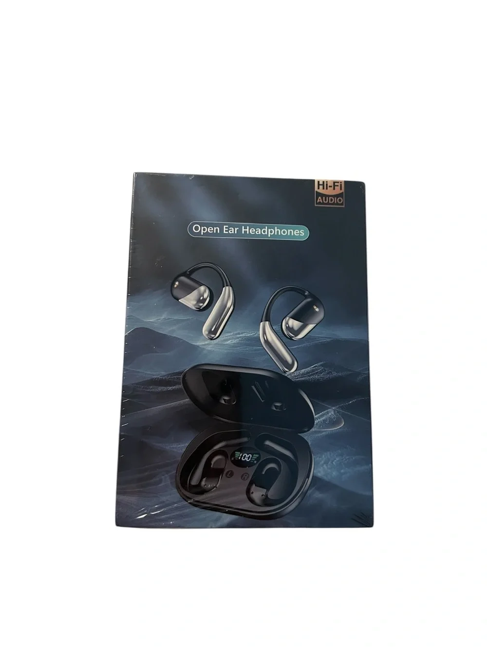 Bluetooth Bone Conduction Open-Ear Headphones - Black/Silver